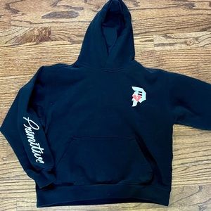 Primitive brand - barely worn! Girls black/red/white hoodie.